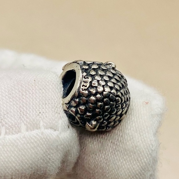 EUC Pandora 791211CZN Sterling Silver Wise Owl Animal Bead w/ Emerald Green CZ - Picture 6 of 8